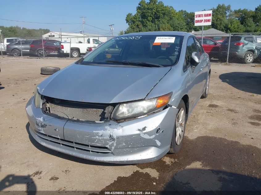 2012 Honda Civic Lx VIN: 19XFB2F53CE004770 Lot: 43256583