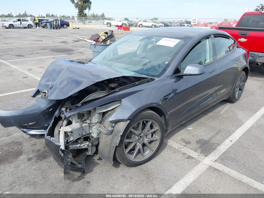 5YJ3E1EBXNF201668 2022 TESLA MODEL 3 photo no. 2