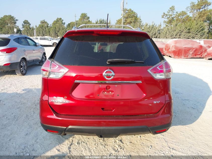 2016 Nissan Rogue Sv VIN: KNMAT2MT0GP694993 Lot: 43256801