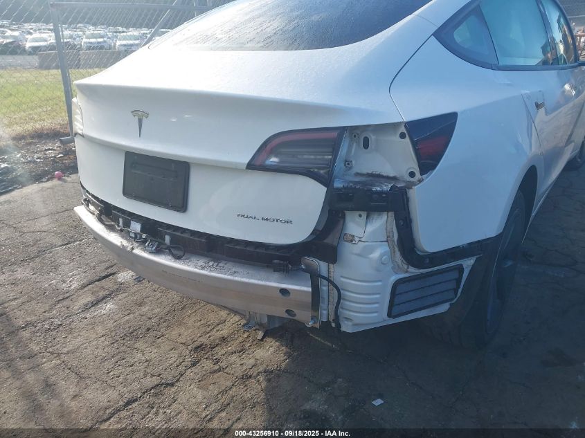 2022 Tesla Model 3 Long Range Dual Motor All-Wheel Drive VIN: 5YJ3E1EBXNF231995 Lot: 43256910