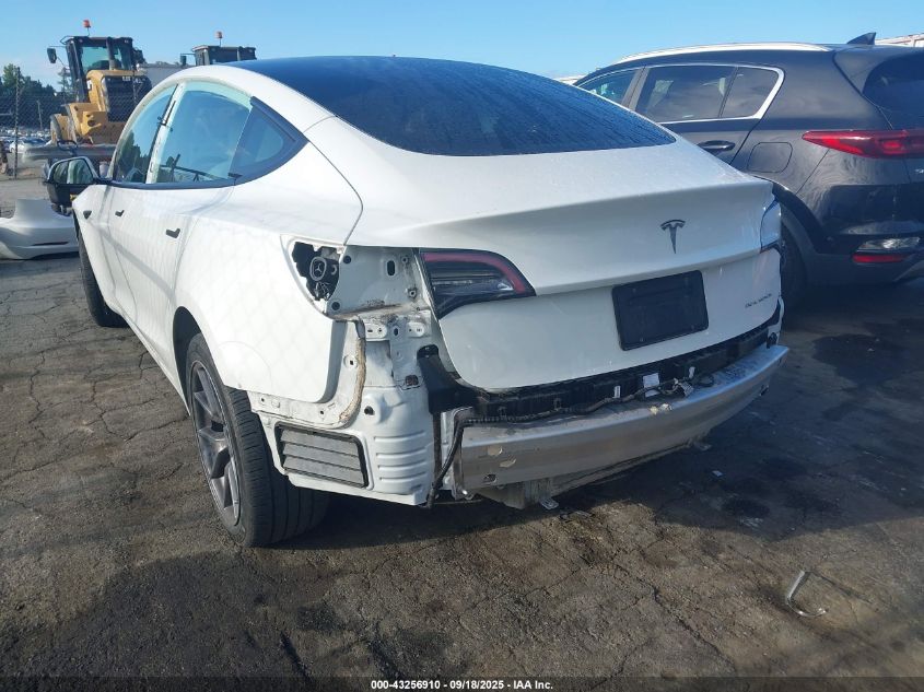 2022 Tesla Model 3 Long Range Dual Motor All-Wheel Drive VIN: 5YJ3E1EBXNF231995 Lot: 43256910