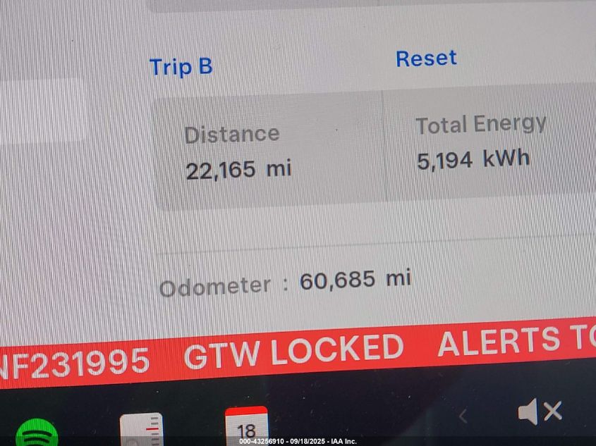 2022 Tesla Model 3 Long Range Dual Motor All-Wheel Drive VIN: 5YJ3E1EBXNF231995 Lot: 43256910