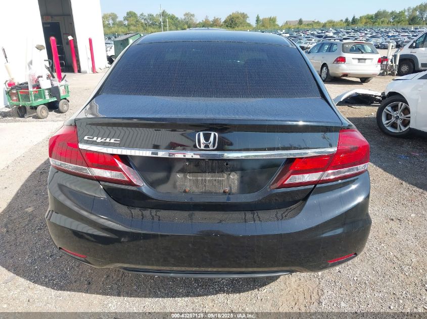 2013 Honda Civic Lx VIN: 2HGFB2F52DH576078 Lot: 43257125