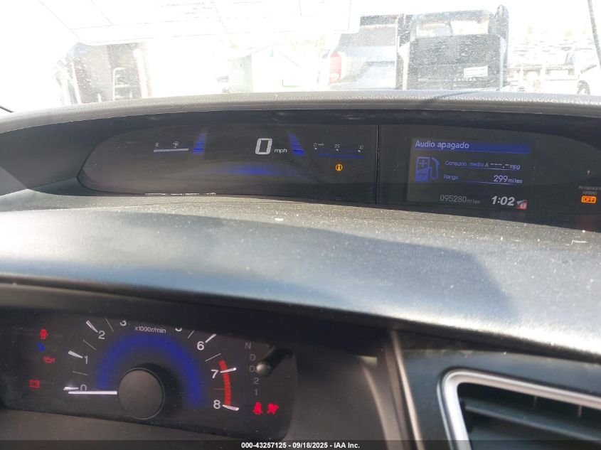 2013 Honda Civic Lx VIN: 2HGFB2F52DH576078 Lot: 43257125