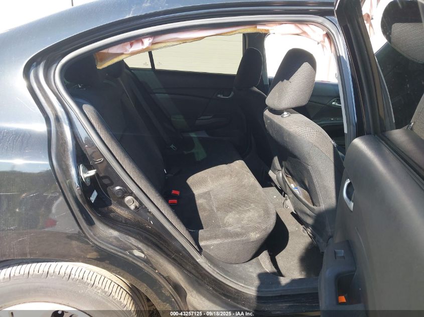 2013 Honda Civic Lx VIN: 2HGFB2F52DH576078 Lot: 43257125