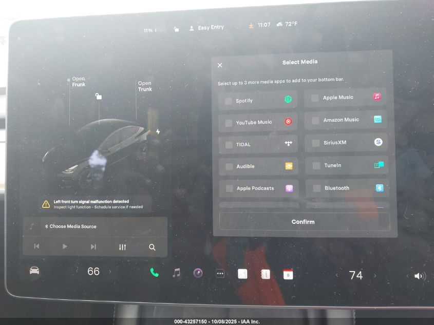 2021 Tesla Model 3 Long Range Dual Motor All-Wheel Drive VIN: 5YJ3E1EB3MF081212 Lot: 43257150