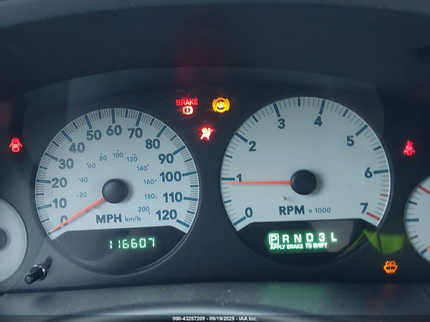 2005 Dodge Caravan Sxt VIN: 1D4GP45R05B100378 Lot: 43257209