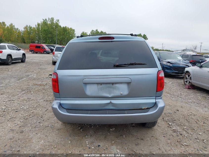 2005 Dodge Caravan Sxt VIN: 1D4GP45R05B100378 Lot: 43257209