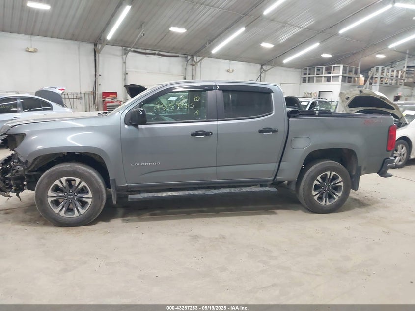 2021 CHEVROLET COLORADO 4WD  SHORT BOX Z71 1GCGTDEN5M1289510