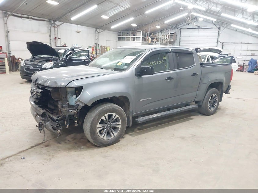 2021 CHEVROLET COLORADO 4WD  SHORT BOX Z71 1GCGTDEN5M1289510
