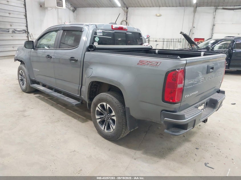 2021 CHEVROLET COLORADO 4WD  SHORT BOX Z71 1GCGTDEN5M1289510