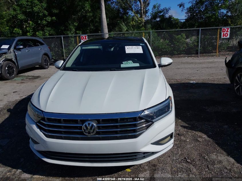 2019 Volkswagen Jetta 1.4T Sel Premium VIN: 3VWG57BU2KM183309 Lot: 43257345