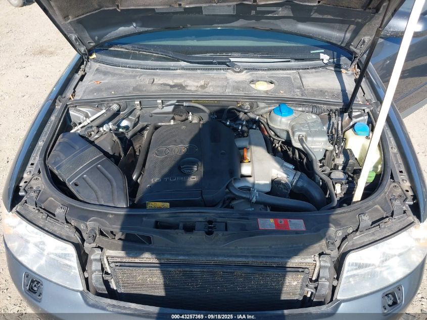 2003 Audi A4 1.8T VIN: WAULC68EX3A150801 Lot: 43257369