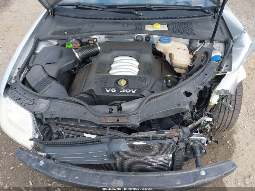 2003 Volkswagen Passat Glx VIN: WVWTH63B03P262487 Lot: 43257380