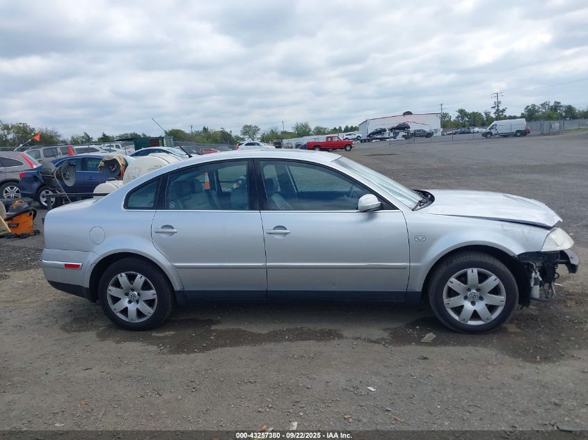 2003 Volkswagen Passat Glx VIN: WVWTH63B03P262487 Lot: 43257380