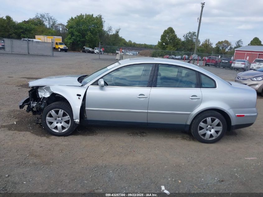 2003 Volkswagen Passat Glx VIN: WVWTH63B03P262487 Lot: 43257380