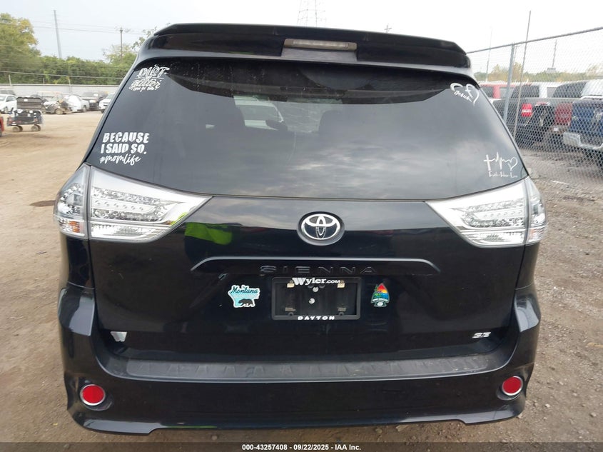 2015 Toyota Sienna Se 8 Passenger VIN: 5TDXK3DCXFS528987 Lot: 43257408