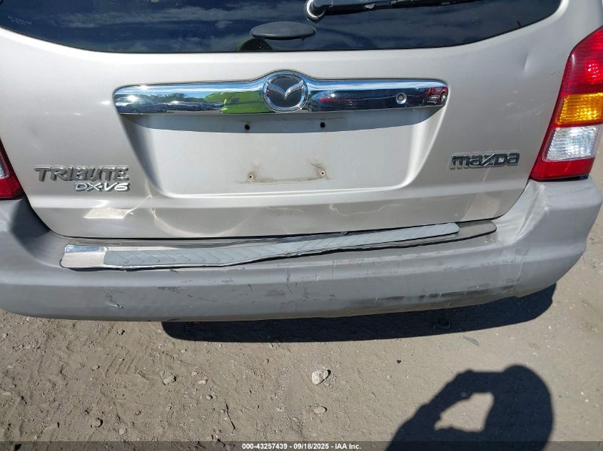 2001 Mazda Tribute Dx V6 VIN: 4F2YU07111KM40482 Lot: 43257439