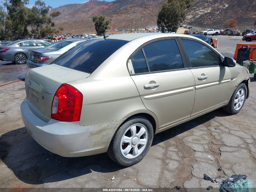 2006 Hyundai Accent Gls VIN: KMHCN46C56U029465 Lot: 43257454