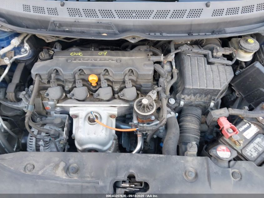 2009 Honda Civic Lx VIN: 2HGFG12619H508307 Lot: 43257626