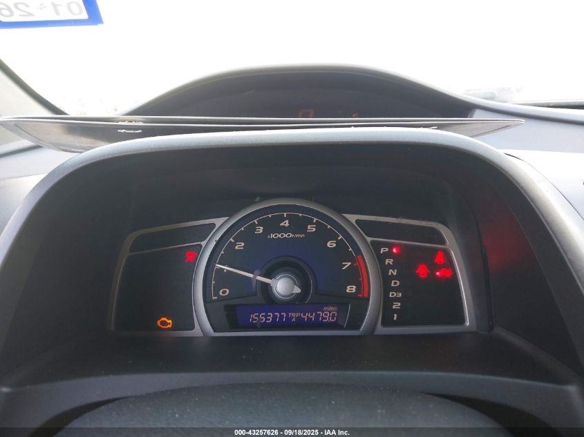 2009 Honda Civic Lx VIN: 2HGFG12619H508307 Lot: 43257626