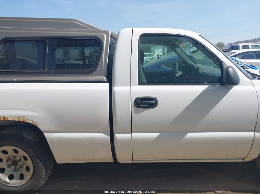 2007 GMC Sierra 1500 Classic Work VIN: 1GTEC14X27Z190271 Lot: 43257696