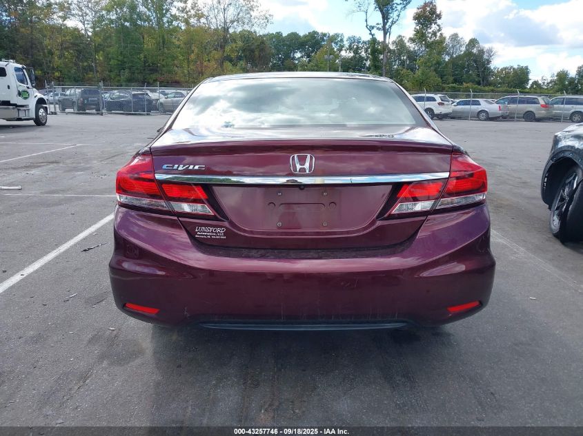 2014 Honda Civic Lx VIN: 19XFB2F59EE019843 Lot: 43257746