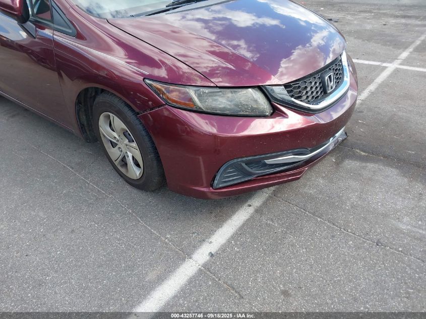 2014 Honda Civic Lx VIN: 19XFB2F59EE019843 Lot: 43257746