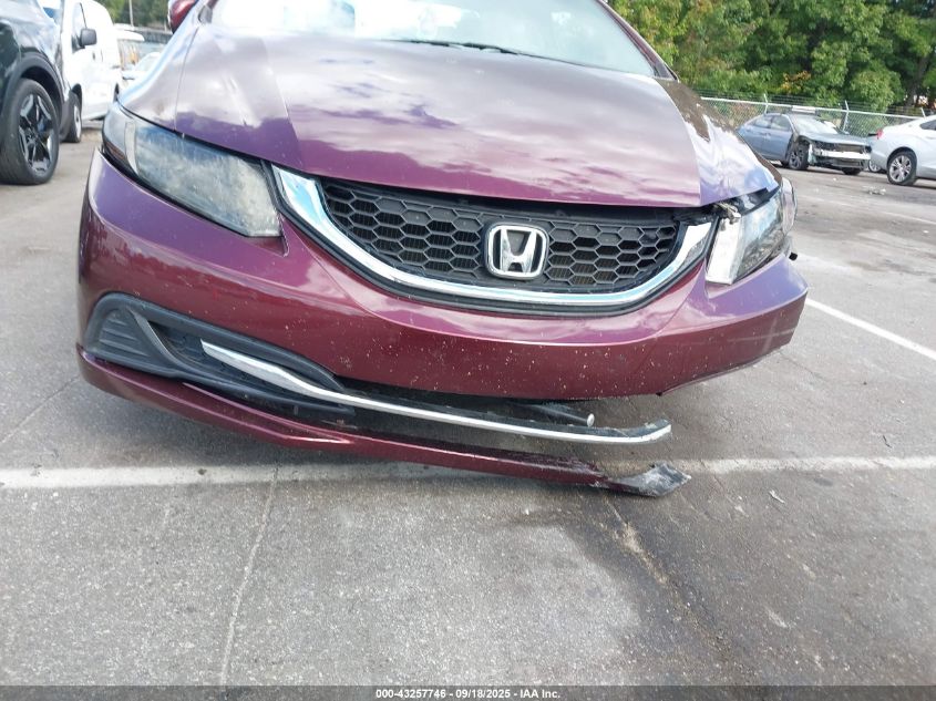 2014 Honda Civic Lx VIN: 19XFB2F59EE019843 Lot: 43257746