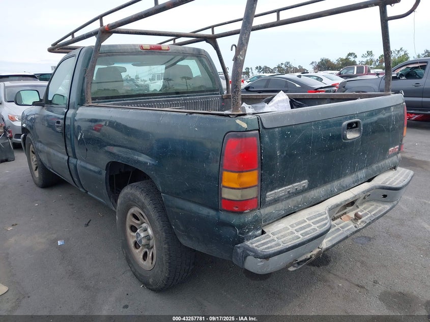 2005 GMC Sierra 1500 Work Truck green truck gasoline 1GTEC14X15Z316696 photo #4