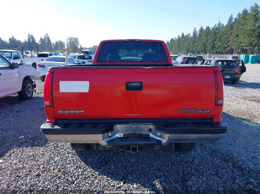 1997 GMC Sierra 2500 Hd Sl VIN: 1GTGK29R9VE538311 Lot: 43257795