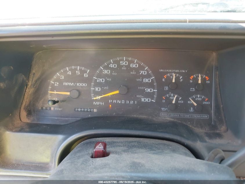 1997 GMC Sierra 2500 Hd Sl VIN: 1GTGK29R9VE538311 Lot: 43257795