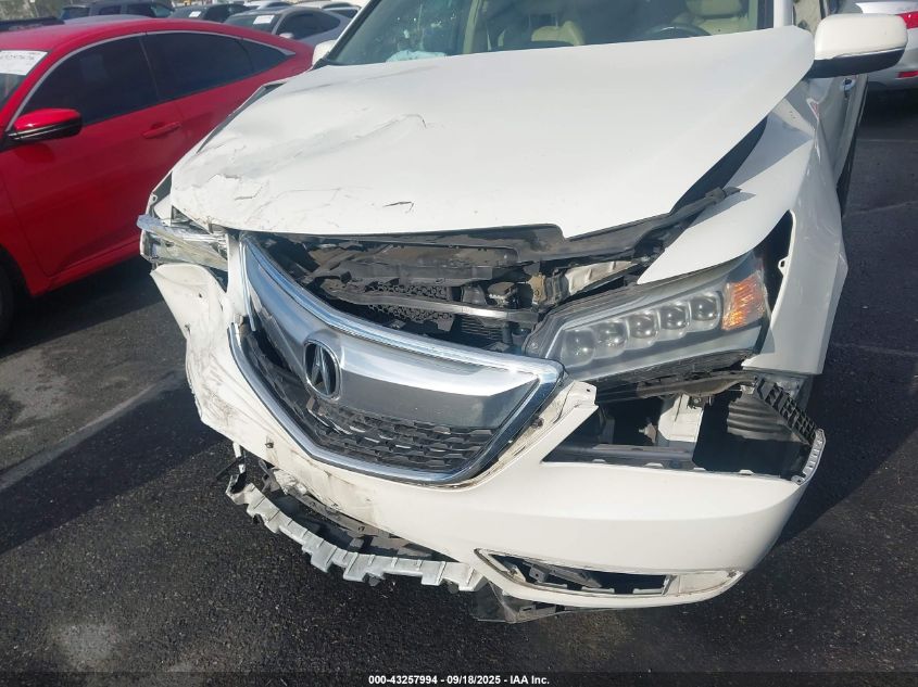 2014 Acura Mdx VIN: 5FRYD3H29EB014372 Lot: 43257994