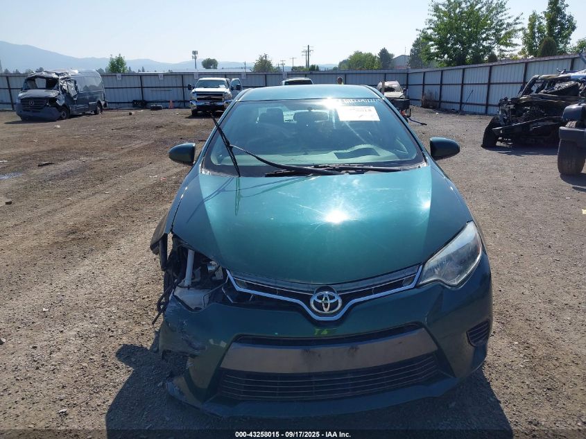 2016 Toyota Corolla Le VIN: 2T1BURHE0GC561378 Lot: 43258015