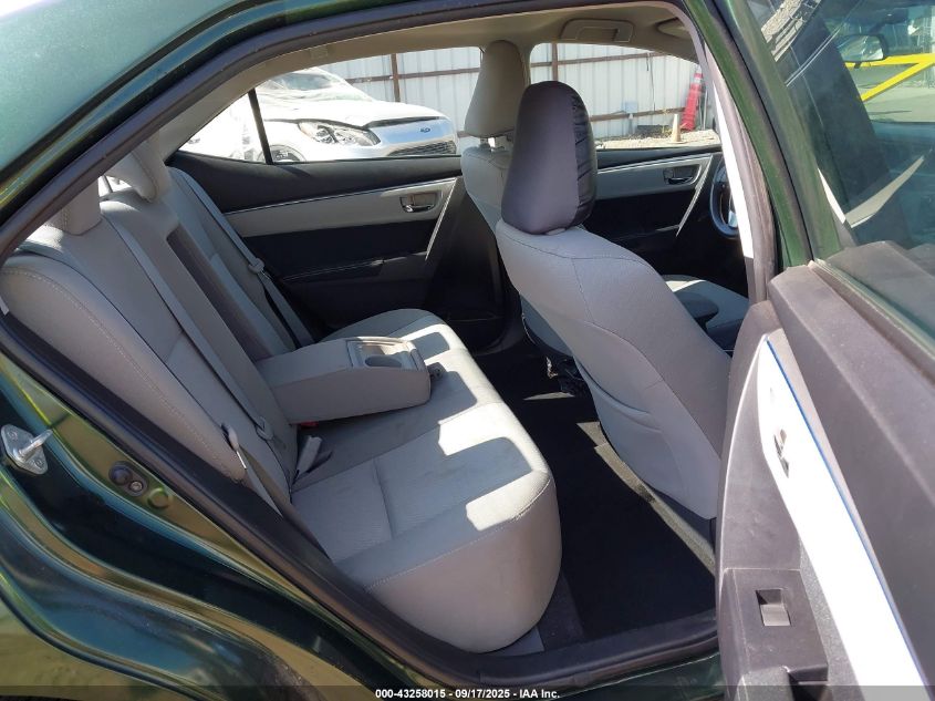 2016 Toyota Corolla Le VIN: 2T1BURHE0GC561378 Lot: 43258015