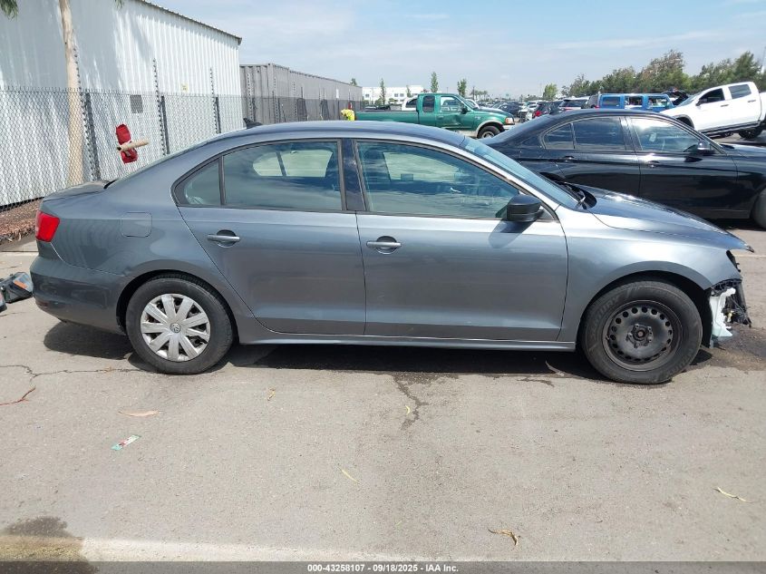 2015 Volkswagen Jetta 2.0L S VIN: 3VW2K7AJ0FM280086 Lot: 43258107