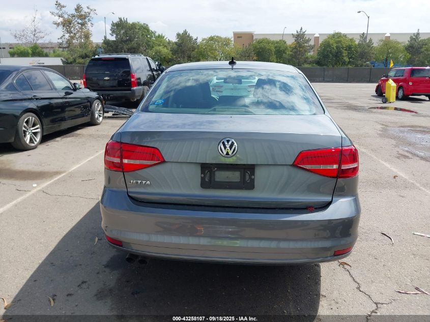 2015 Volkswagen Jetta 2.0L S VIN: 3VW2K7AJ0FM280086 Lot: 43258107