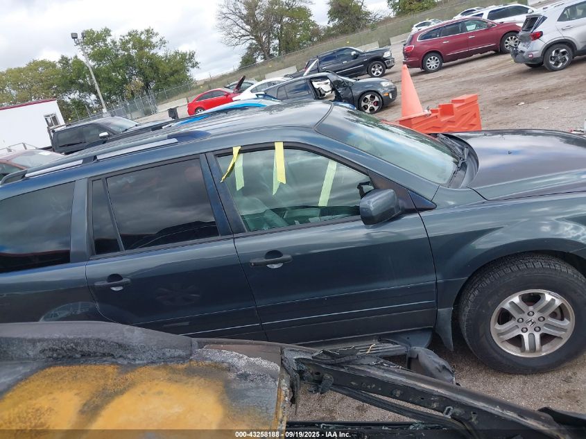 2004 Honda Pilot Ex-L VIN: 5FNYF18504B005102 Lot: 43258188