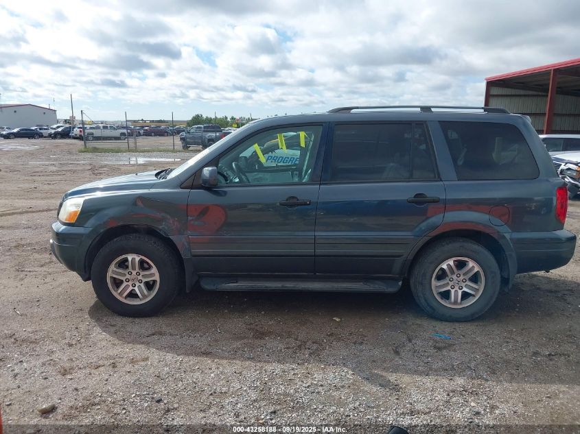 2004 Honda Pilot Ex-L VIN: 5FNYF18504B005102 Lot: 43258188
