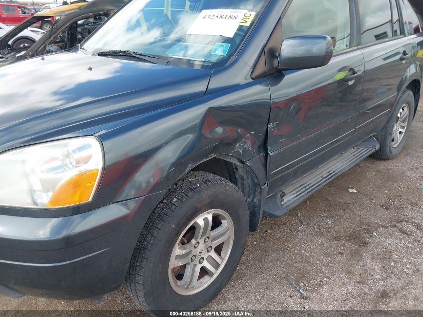 2004 Honda Pilot Ex-L VIN: 5FNYF18504B005102 Lot: 43258188