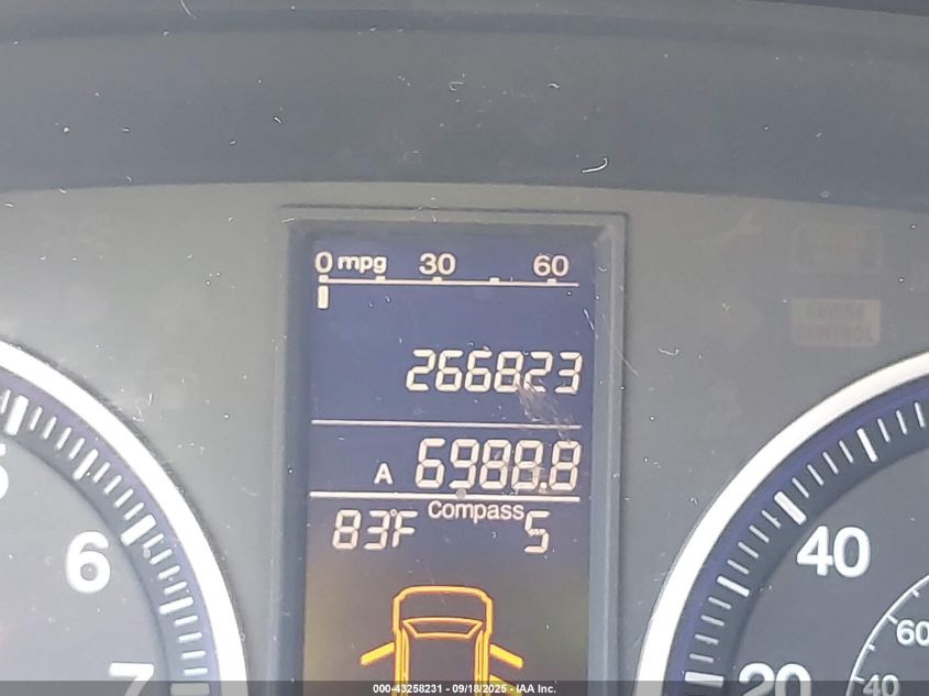 2011 Honda Cr-V Ex-L VIN: 5J6RE4H71BL011540 Lot: 43258231