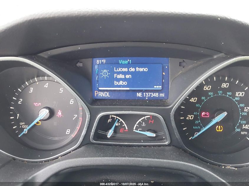 2014 Ford Focus Se VIN: 1FADP3F26EL192107 Lot: 43258317