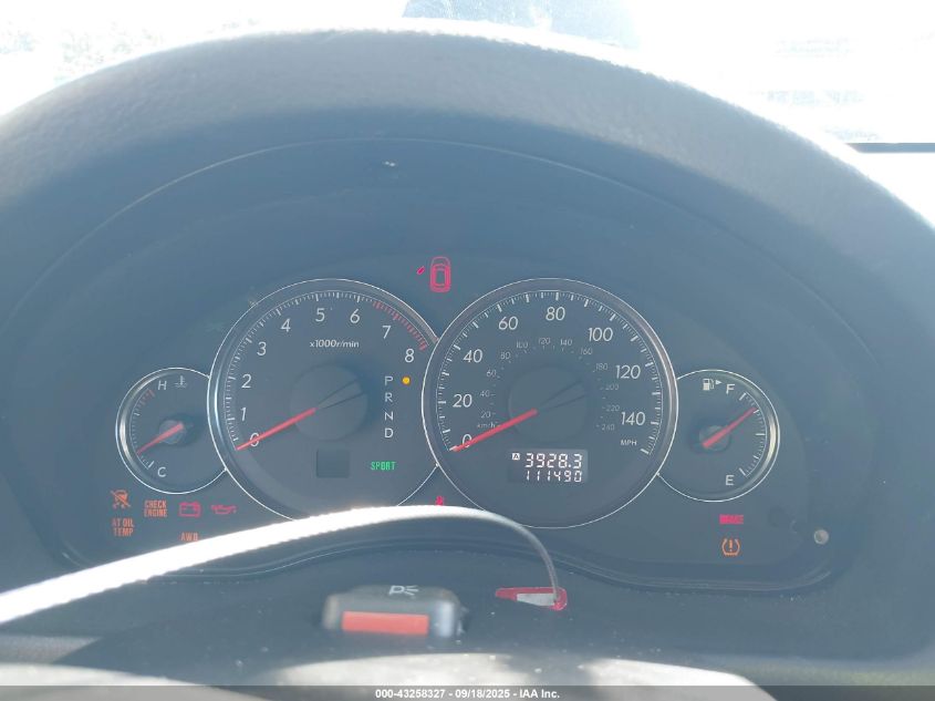 2008 Subaru Legacy 2.5I Limited VIN: 4S3BL626387224080 Lot: 43258327