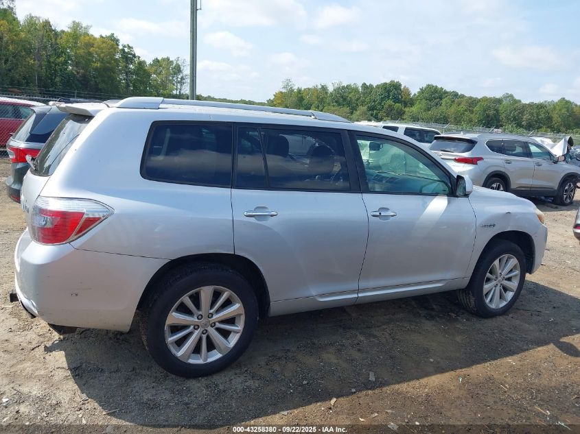 2009 Toyota Highlander Hybrid Limited VIN: JTEEW44A692032642 Lot: 43258380