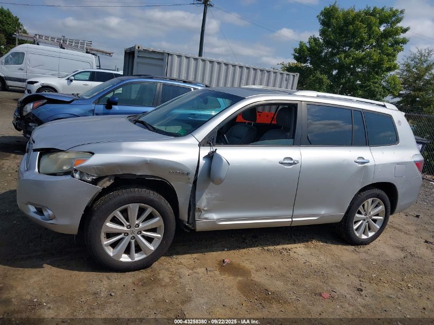 2009 Toyota Highlander Hybrid Limited VIN: JTEEW44A692032642 Lot: 43258380
