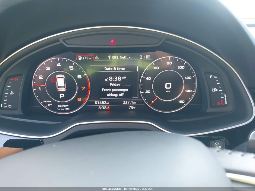 2017 Audi Q7 Prestige VIN: WA1VAAF71HD043290 Lot: 43258430