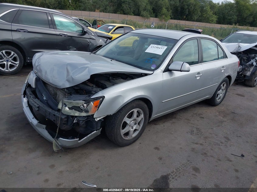 2006 Hyundai Sonata Gls V6/Lx V6 silver sedan gasoline 5NPEU46FX6H038702 photo #3
