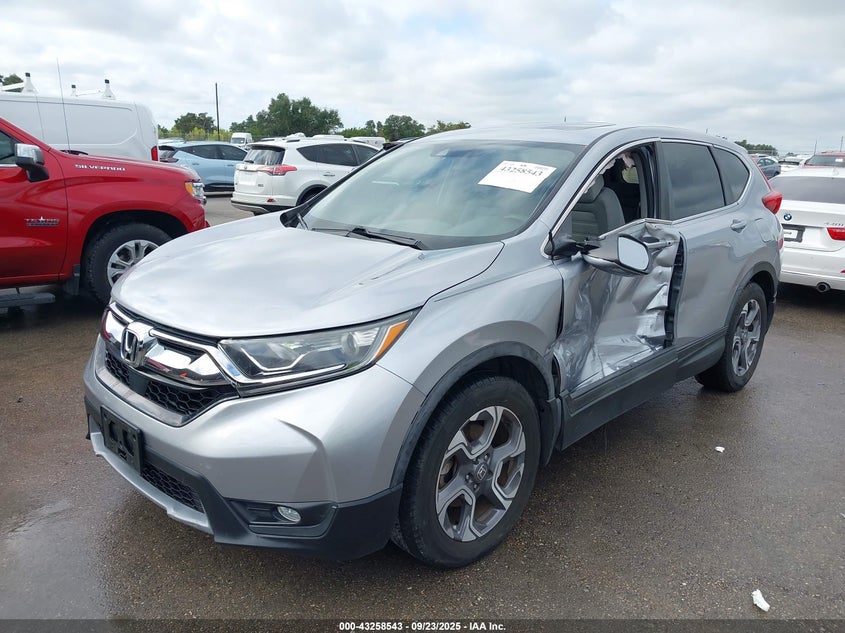 2018 Honda Cr-V Ex grey other gasoline 7FARW1H53JE002229 photo #3