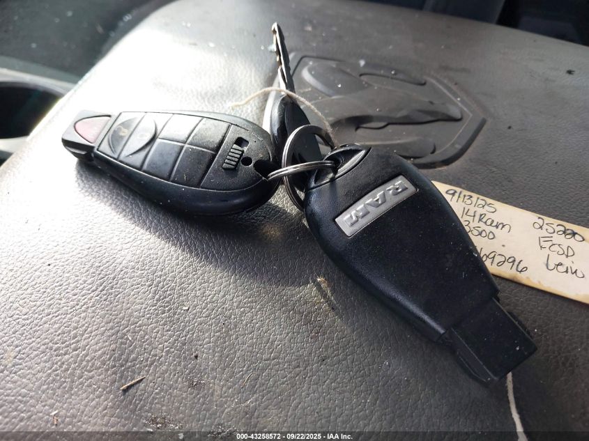 2014 Ram 3500 Big Horn VIN: 3C63R3HL5EG169296 Lot: 43258572