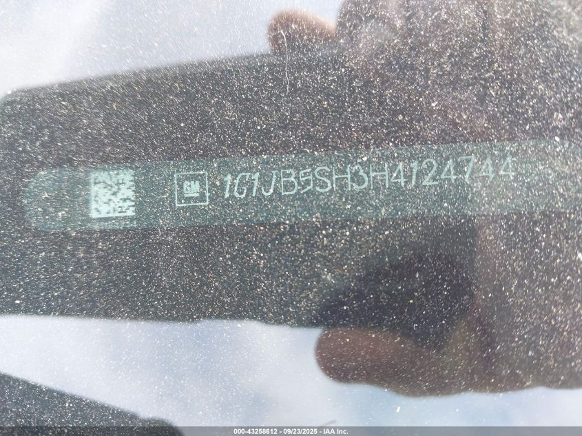 2017 Chevrolet Sonic Ls Auto VIN: 1G1JB5SH3H4124744 Lot: 43258612